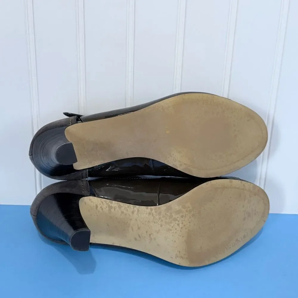 Franco Sarto Women's Black and Gray Heels